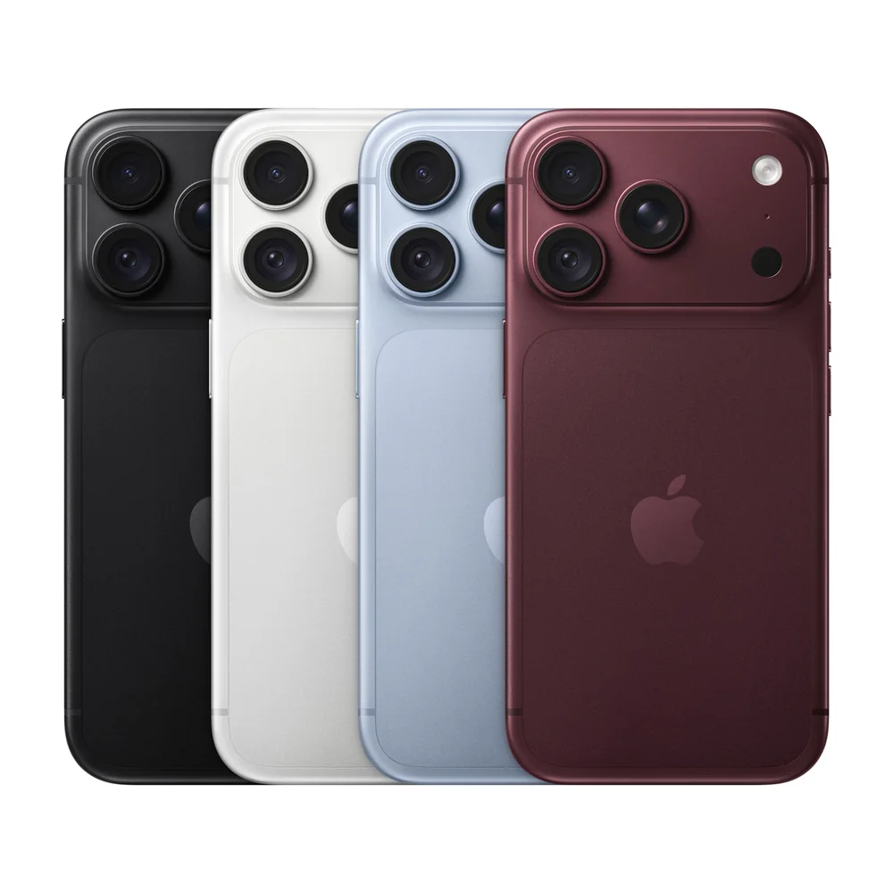 iPhone 18 Pro en Noir, Argent, Glacier et Bordeaux